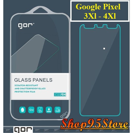 Bộ 2 Cường lực Google Pixel 3XL / 4XL Pixel 4 Pixel 4A Pixel 5A Pixel 5 Pixel 6 chính hãng Gor