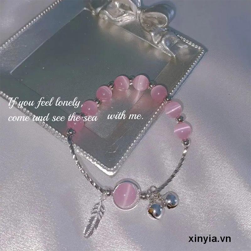 Vòng Tay Đá Opal Đơn Giản Cho Cặp Đôi Nữ