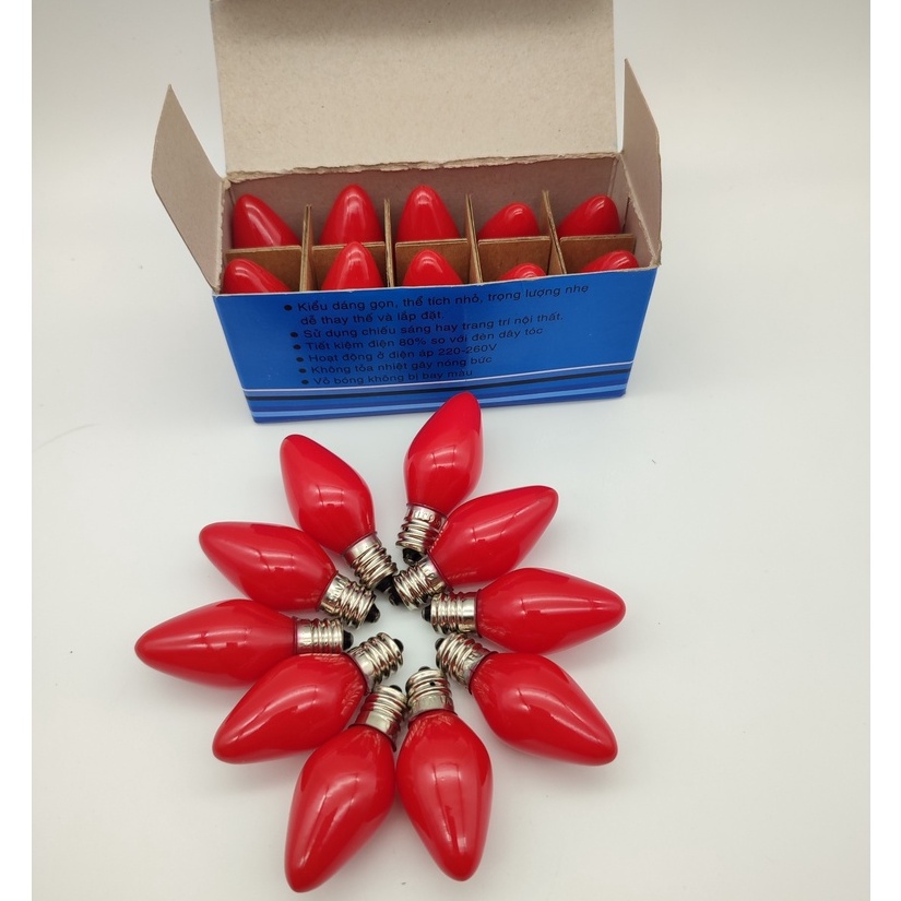 Bóng đèn led trái ớt 1w  - bóng đèn cana led tiết kiệm điện năng - đèn bàn thần tài