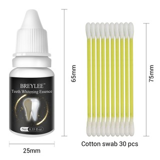 Dung dịch làm trắng răng BREYLEE tiện lợi kèm 30 tăm bông