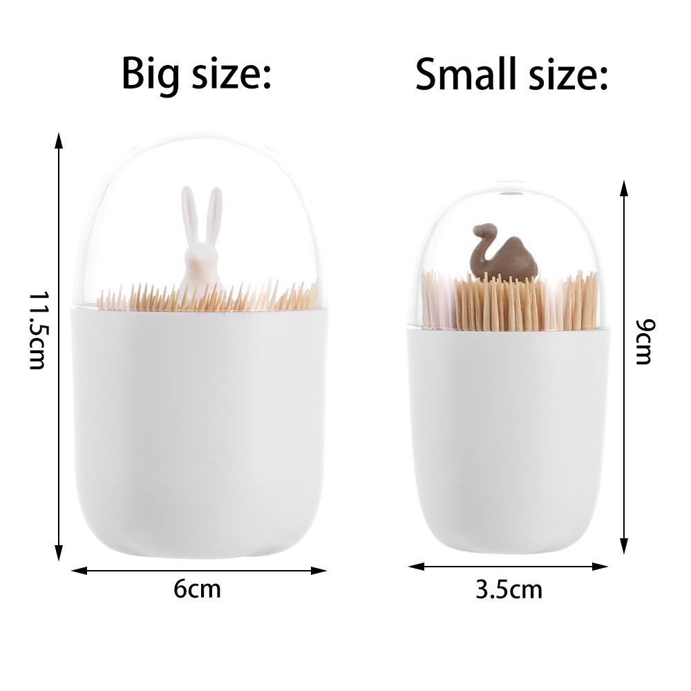 Hộp đựng tăm bông / tăm xỉa răng làm từ nhựa hình thỏ / cây xương rồng để bàn trang trí nhà cửa