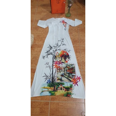 áo dài hoạ tiết