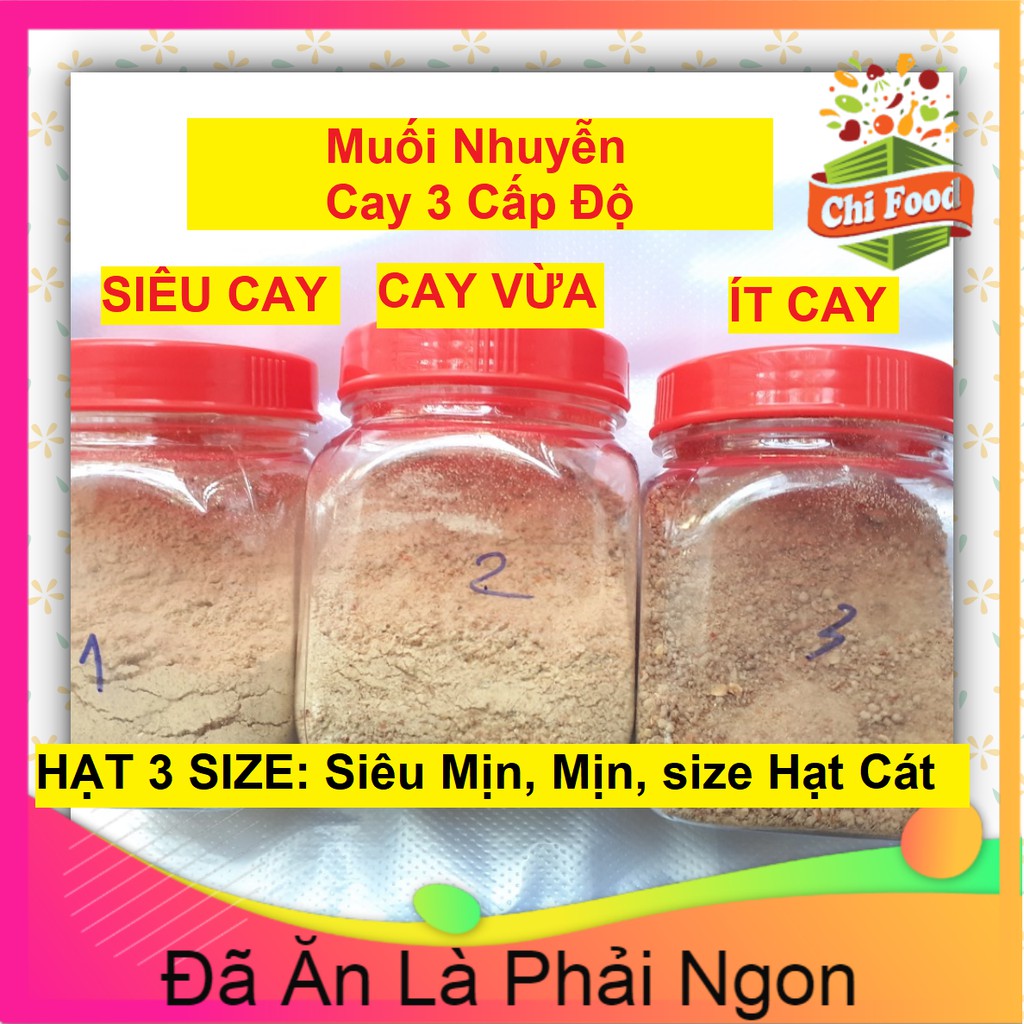 Hot Hũ Dùng Thử Muối Nhuyễn Mịn Cay! Muối Tôm Nhuyễn, Muối Chay Nhuyễn Thơm Ngon! Hạt Siêu Mịn Cay Ngon Ji-B Bách Hóa