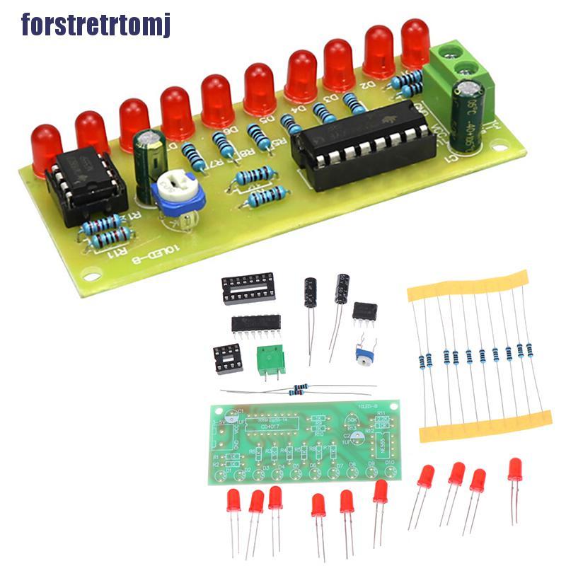 Bảng Mạch Đèn Led Tự Làm Ne555 + Cd4017 Pcb