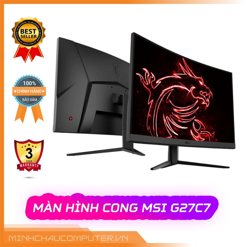Màn hình MSI Optix G27C5/ G27C7 165Hz - Hàng chính hãng