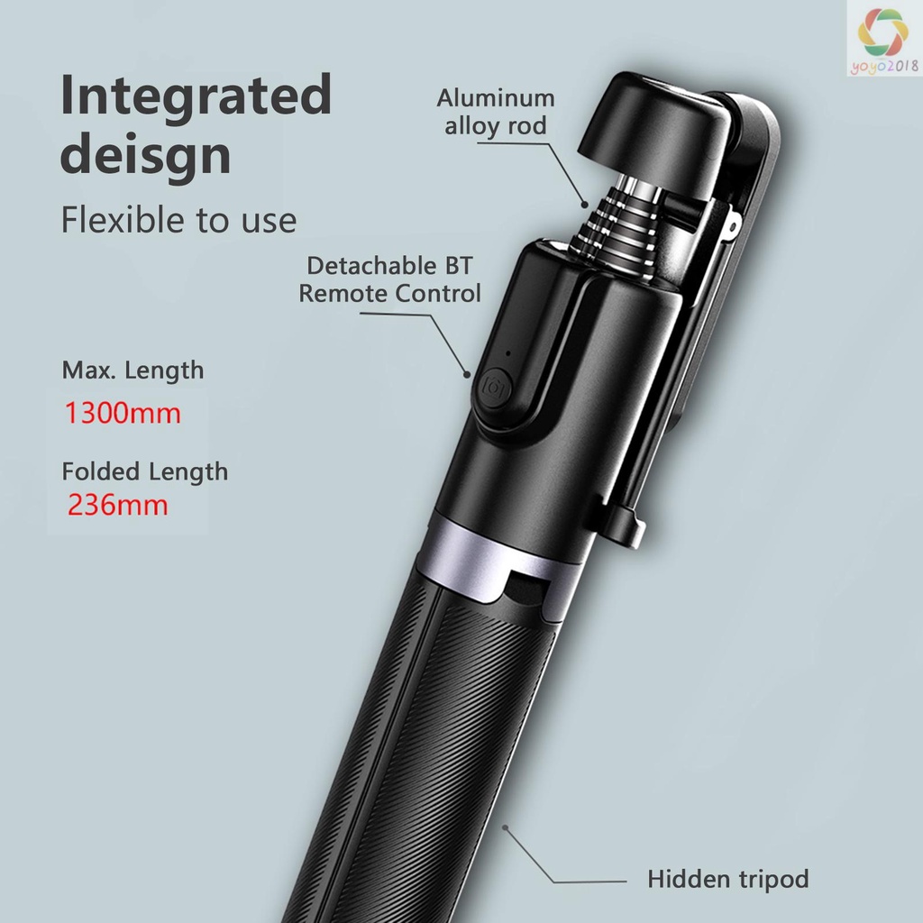 Gậy Selfie OTH-AB403 Bằng Hợp Kim Nhôm Có Thể Tháo Rời Kèm Điều Khiển Từ Xa Cho Điện Thoại | BigBuy360 - bigbuy360.vn