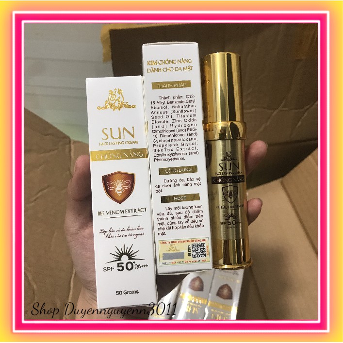 Chống nắng Collagen X3 mẫu mới chiết xuất nọc ong SPF 50+