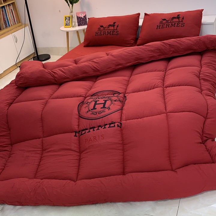 BỘ CHĂN GA GỐI PHAO COTTON ĐŨI 5 MÓN CAO CẤP MẪU MỚI TRẺ TRUNG HIỆN ĐẠI