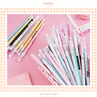 Bút Bi Phong Cách Hàn Quốc Màu Pastel