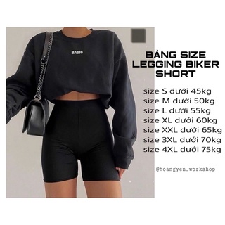 Legging Biker Short - quần thun ôm ngắn