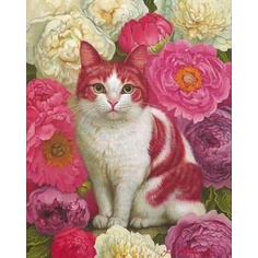 Bộ tranh đính đá 5d họa tiết chú mèo độc đáo kích thước 30x40cm diy dùng trang trí nhà cửa