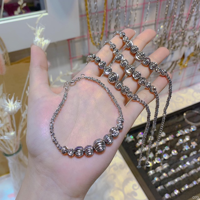 Lắc bi kiểu xi bạch kim