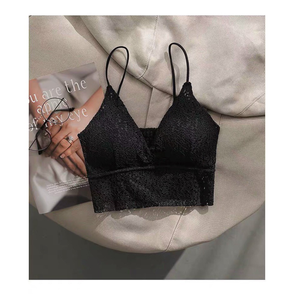 Áo Nữ Croptop Ren Hoa, Bra Sexy Siêu Đẹp 990