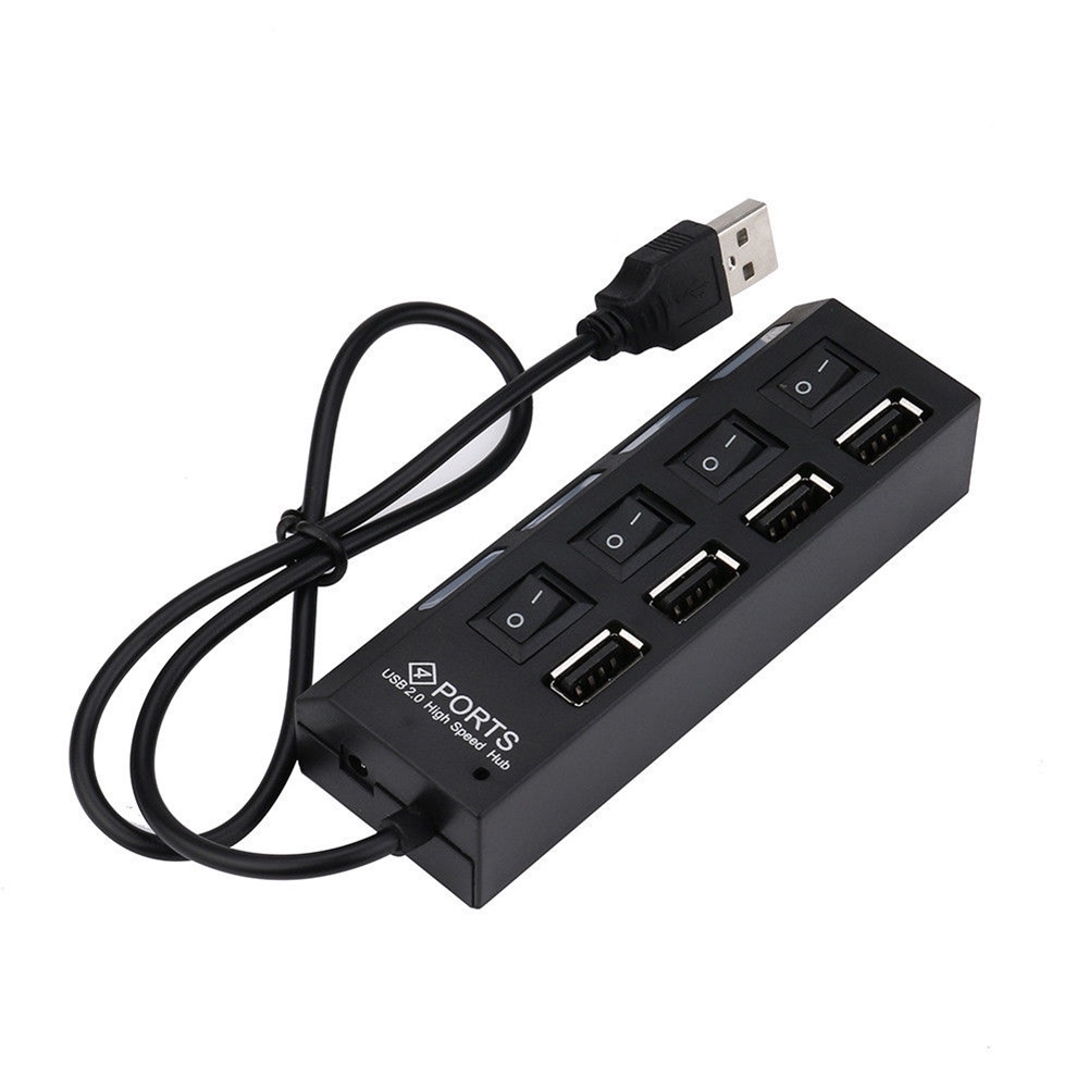 Hub chuyển đổi 4 cổng USB 2.0 tốc độ cao cho máy tính laptop