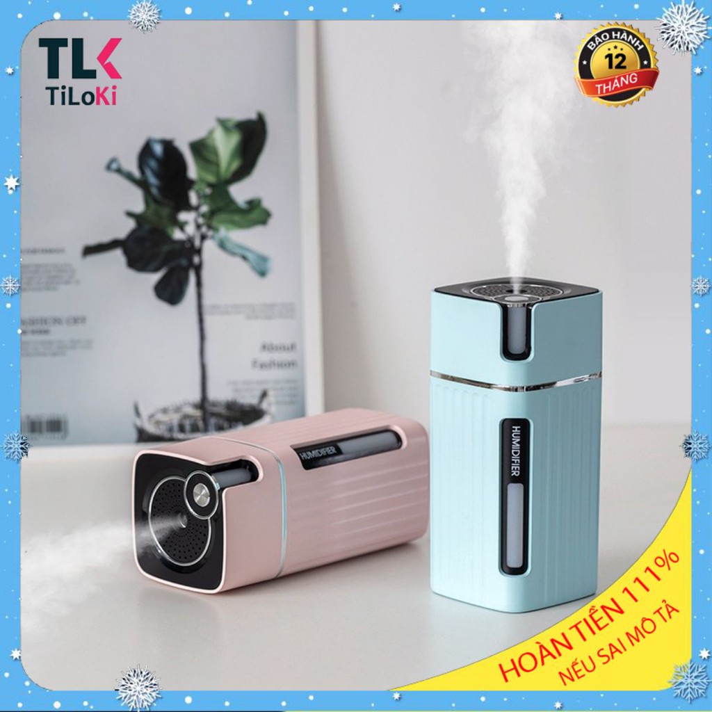Máy phun sương, tạo ẩm khuyếch tán tinh dầu, máy xông hơi cho ô tô đa năng 300ml sử dụng 5h liên tục - BH 12 THÁNG