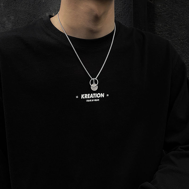 vòng cổ Thép Titan Phong Cách Hiphop Đường Phố Cá Tính