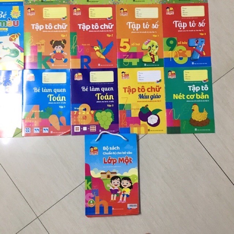 Tô Chuẩn Bị Cho Bé Vào Lớp 1 (Túi 8 quyển)