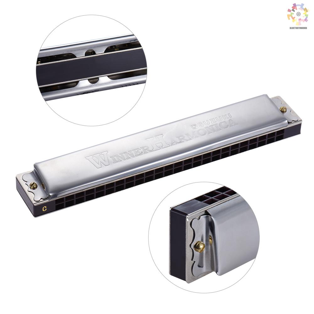 Kèn Harmonica Tremolo 24 Lỗ Bt Suzuki W-24 Cho Người Mới Bắt Đầu