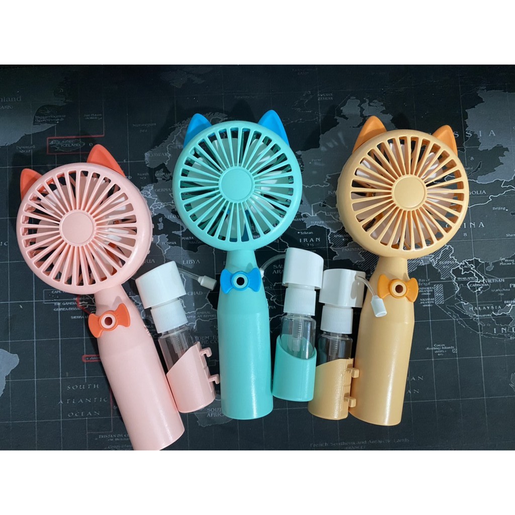 Quạt Phun Sương Mini Hình kute dễ thương Sạc Điện (ảnh shop chụp) | BigBuy360 - bigbuy360.vn