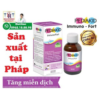[Hàng công ty] Pediakid tăng đề kháng Pediakid Immuno fort 125ml