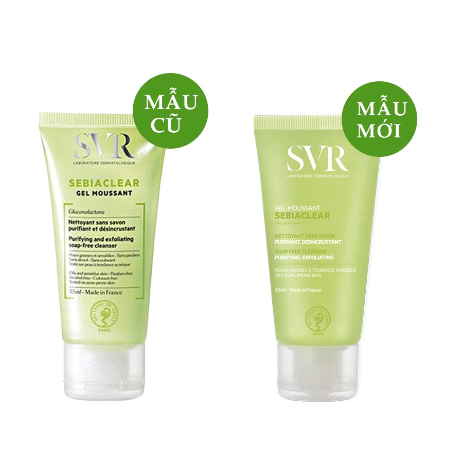 Sữa Rửa Mặt SVR Sebiaclear Gel Moussant  - Dành Cho Da Dầu Mụn