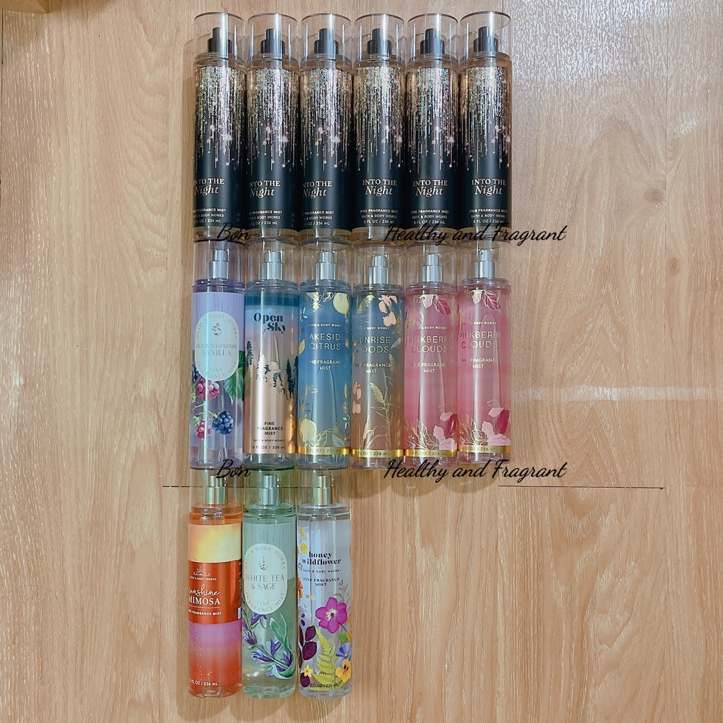 /Bill US - PART II/ Xịt thơm toàn thân 🍊(body mist) 🍊Bath&Body Works 🍊 nhiều mùi 🍊