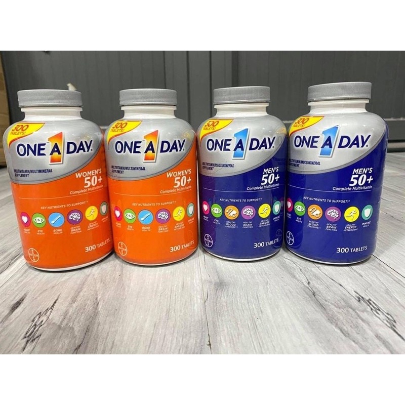 ONE A DAY 50+ MEN'S , WOMEN'S👏- Bổ sung vitamin và khoáng chất cho nam và nữ giới TRÊN 50 TUỔI (300v