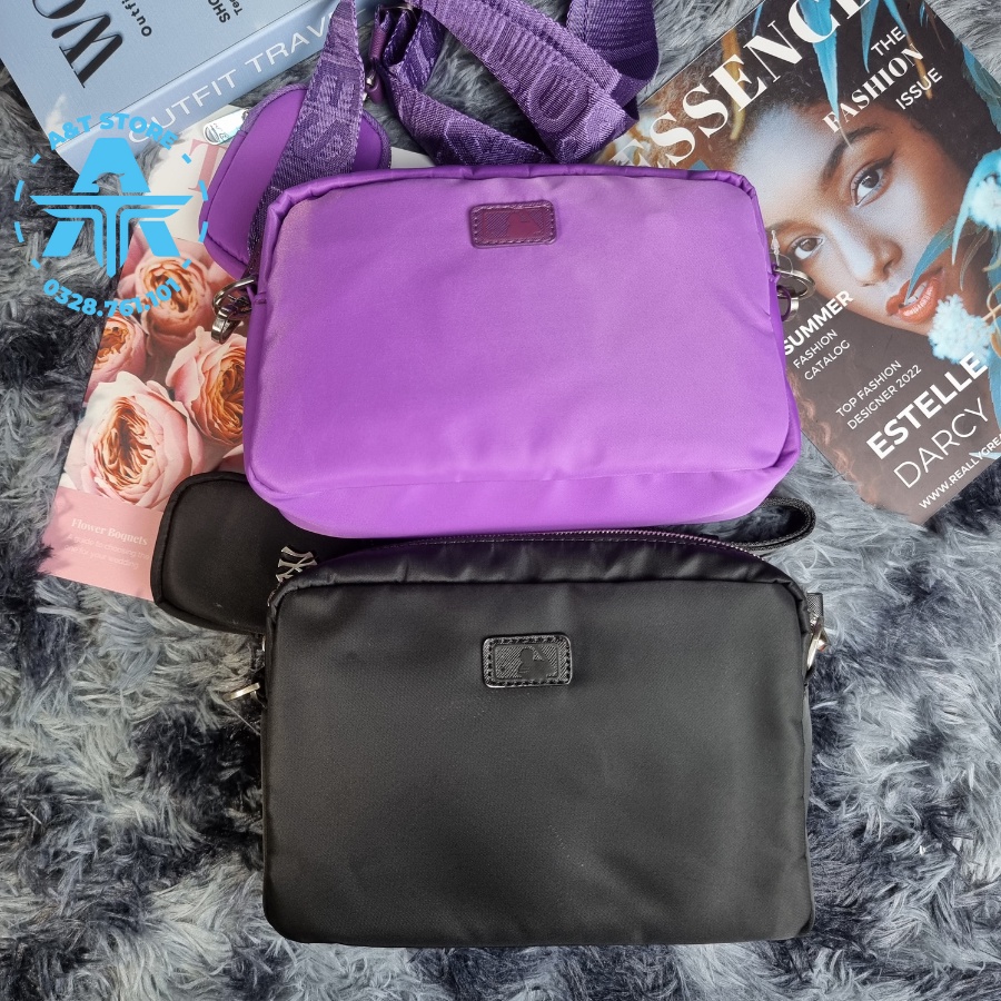 Túi Đeo Chéo MLB NY Nylon BKS Full Tag Code
