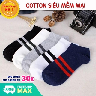 Combo 10 Đôi Tất Vớ Nam Cổ ngắn - giá rẻ vải đẹp, giao màu ngẫu