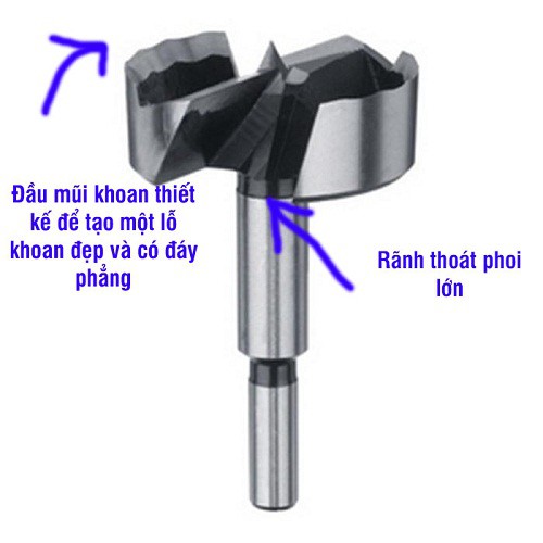 Bộ 5 Mũi Khoan Khoét Lỗ Tròn 15-35mm