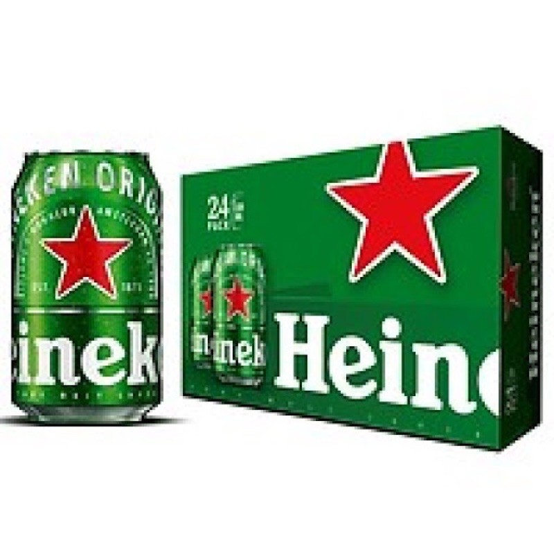 1 Thùng bia heniken 24lon dung tích 330ml/lon