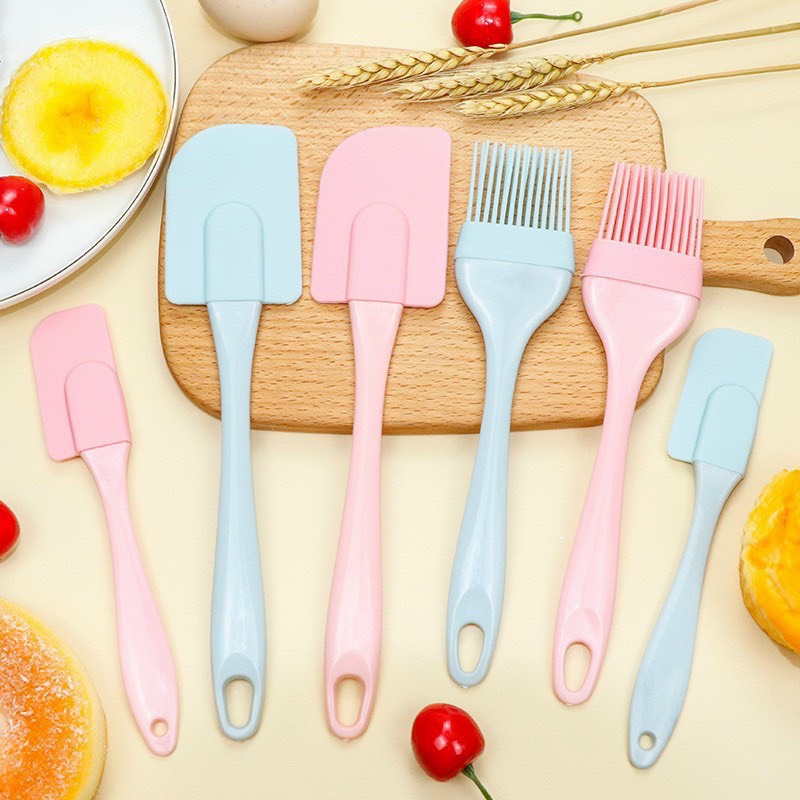 Bộ Dụng Cụ Làm Bếp Làm Bánh 3 Chi Tiết Bằng Silicon Chịu Nhiệt Cao, set phới 3 món