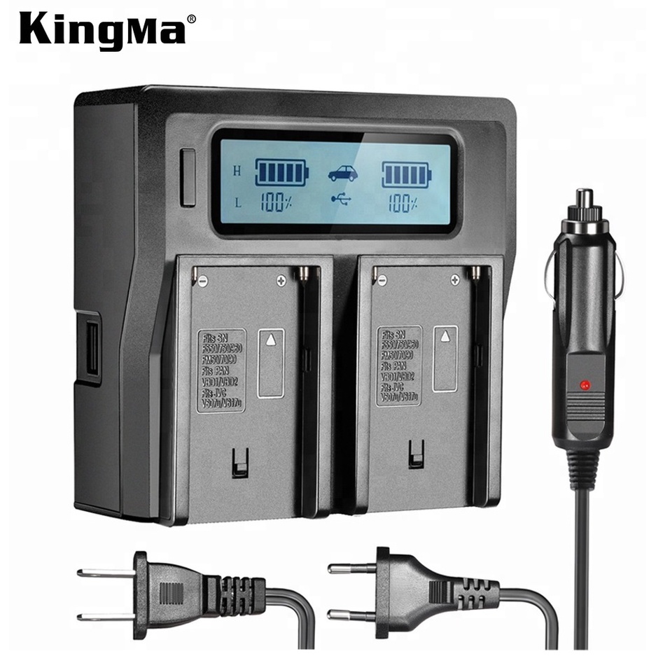 Sạc đôi Kingma BM021 dùng cho pin Sony NP-F570/770/970