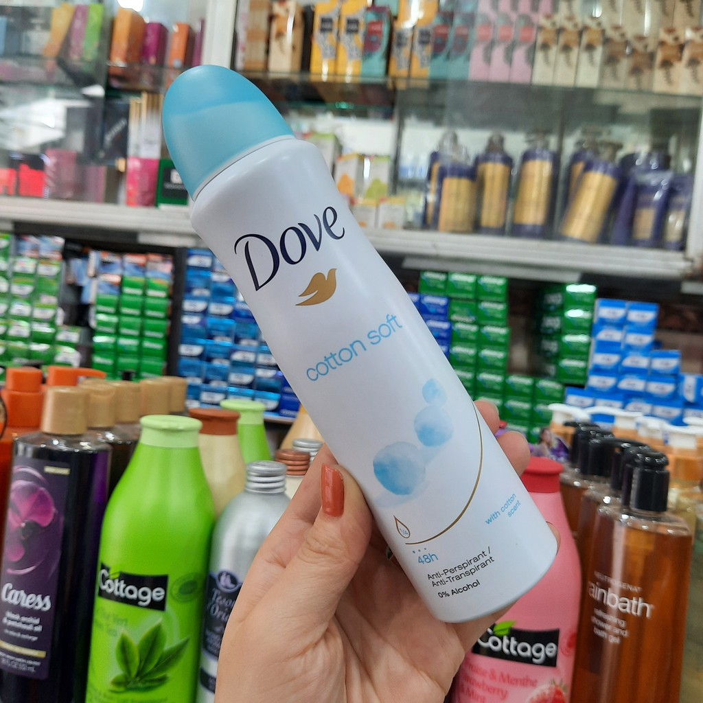 Xịt khử mùi Dove Cotton Soft 48h 150ml