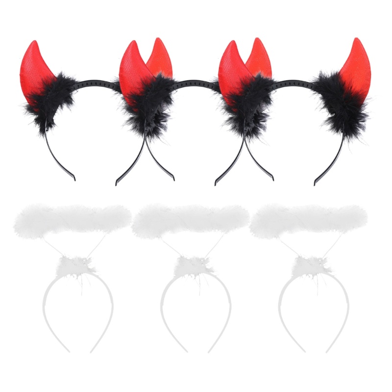 Băng Đô Cài Tóc Hình Sừng Quỷ Cho Tiệc Halloween