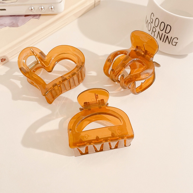 Kẹp Tóc Nhựa Acrylic Trong Suốt Đáng Yêu Thời Trang Hàn Quốc Cho Nữ