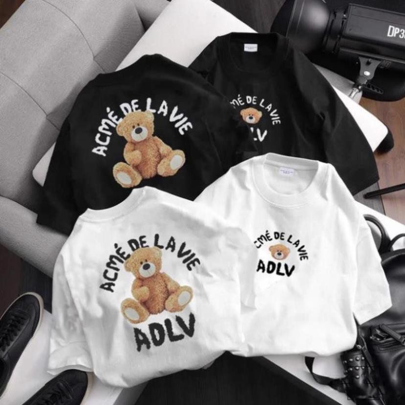 Áo Thun GẤU DE LAVIE ADLV OVERSIZE UNISEX chất liệu conton hai màu