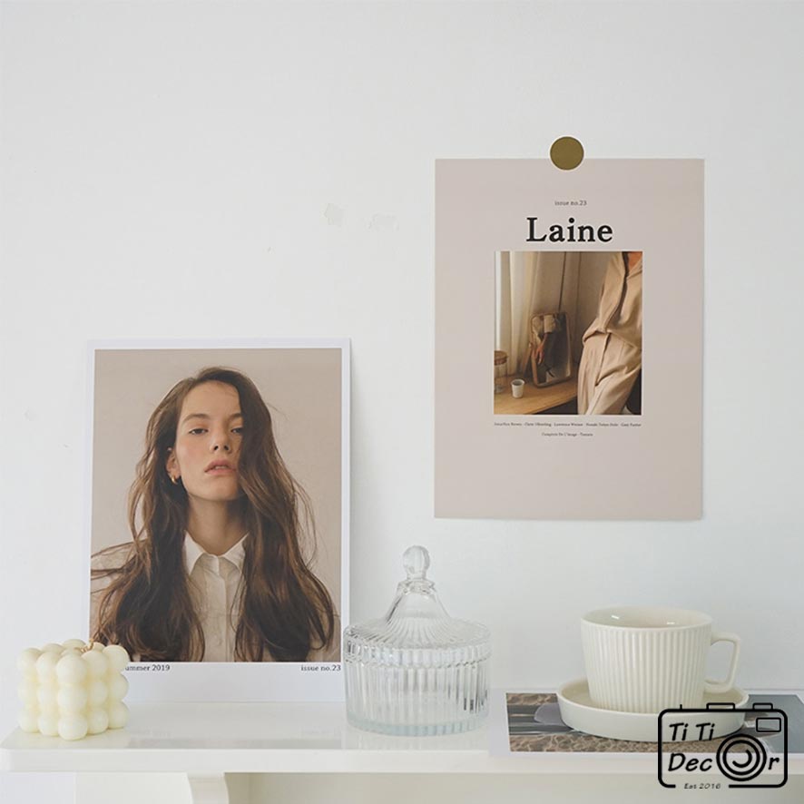Set Bìa Tạp Chí dán tường trang trí nhà cửa, góc làm việc, đạo cụ chụp ảnh sản phẩm TITI DEOR
