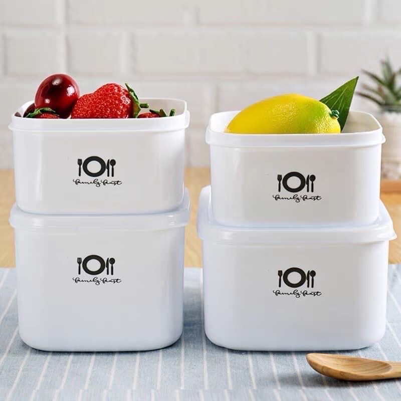 Sét 4 hộp đựng thực phẩm trữ đông trong tủ lạnh