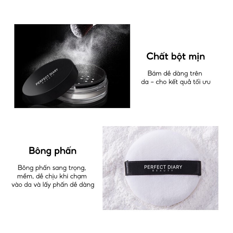 Phấn phủ Perfect Diary mềm mại hoàn hảo kiềm dầu che khuyết điểm Dưỡng Ẩm Lâu Trôi Làm Sáng Da Có Gương Tiện Dụ | BigBuy360 - bigbuy360.vn
