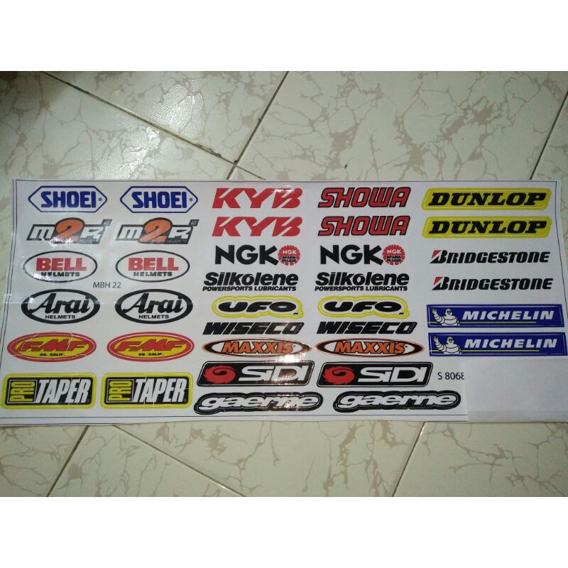 Bộ tem trang trí xe NGK new lớn