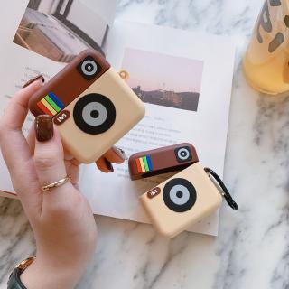 Apple AirPods For airpods Silicone case Instagram Camera Shockproof Earphone Protective Cover Waterproof