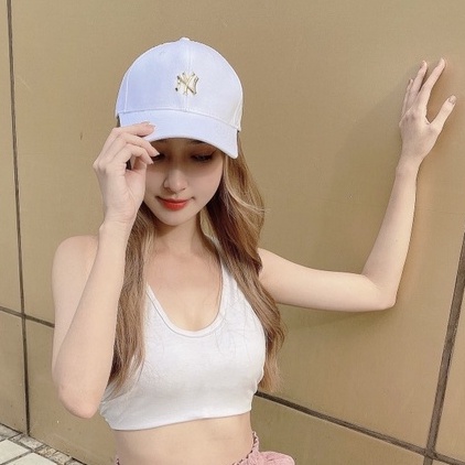 Nón kết MLB trắng đen thời trang cao cấp fulltag hàng 1:1