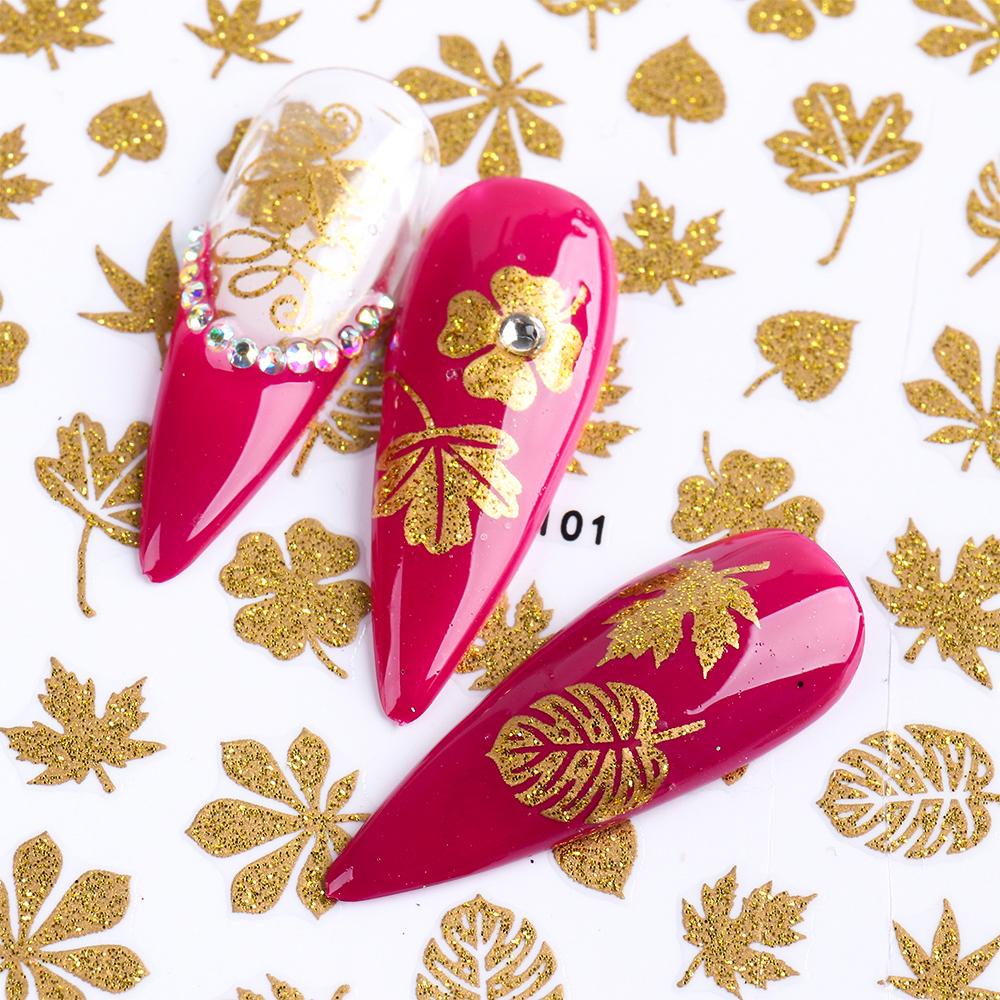 Sticker Dán Móng Nghệ Thuật|Lá Cây Nhân Tạo Trang Trí Nội Thất Đẹp Mắt