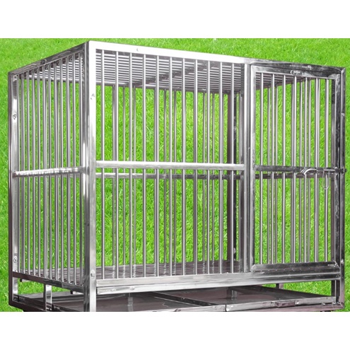 Chuồng cho thú cưng bằng inox 201, kích thước chuồng 83x59x70