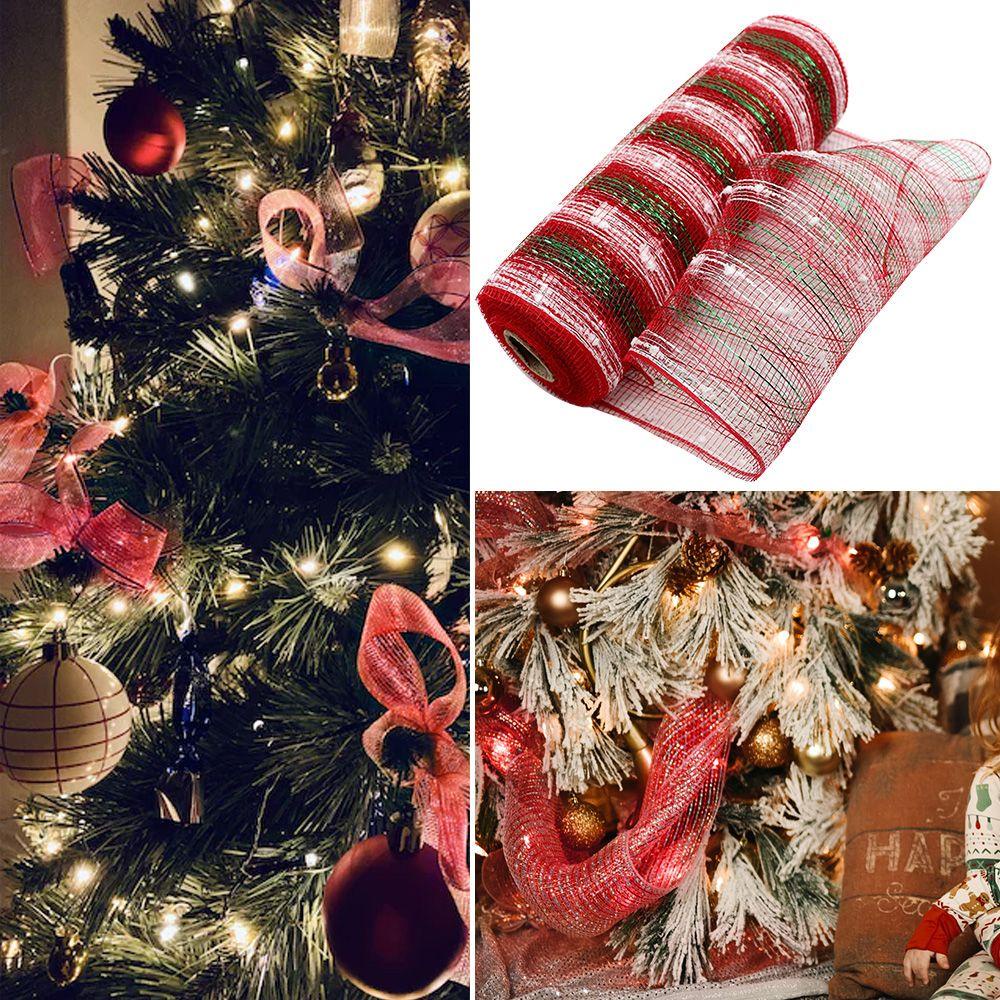 24 Cuộn Dây Ruy Băng Trang Trí Cây Thông Giáng Sinh Tái Sử Dụng Đ