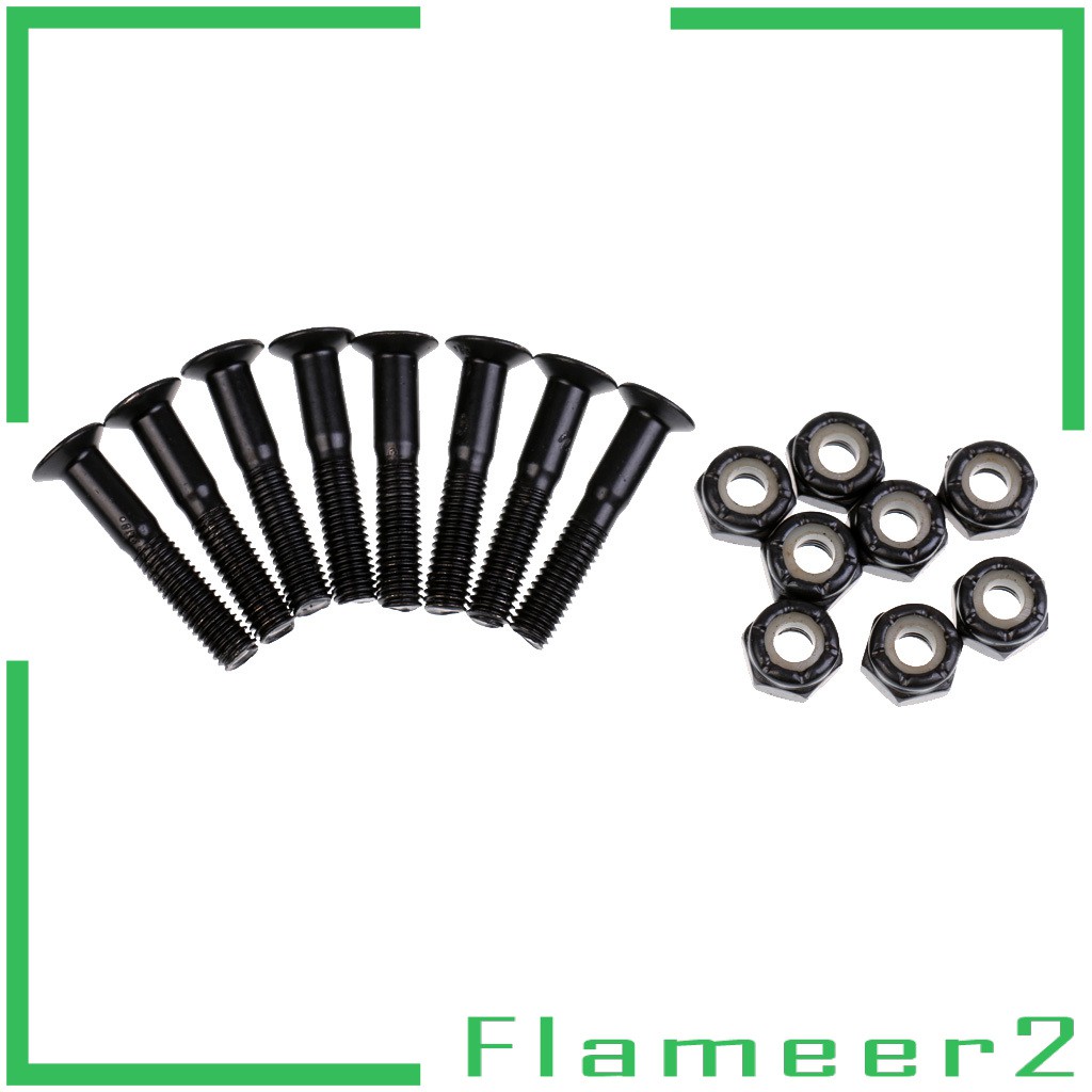 Set 8 ốc vít 25mm/ 28mm màu đen chuyên dụng cho ván trượt