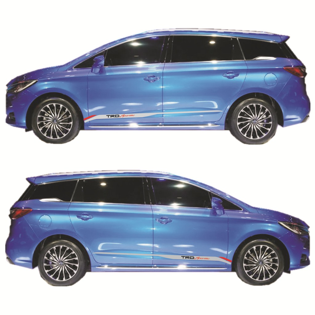 Dải Tem Decal TRD Dán Sườn Xe ô Tô Phong Cách Thể Thao Ms-266
