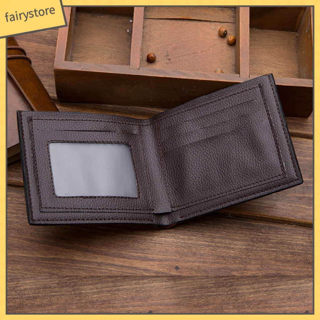 Ví ngắn giả da thời trang cho nam