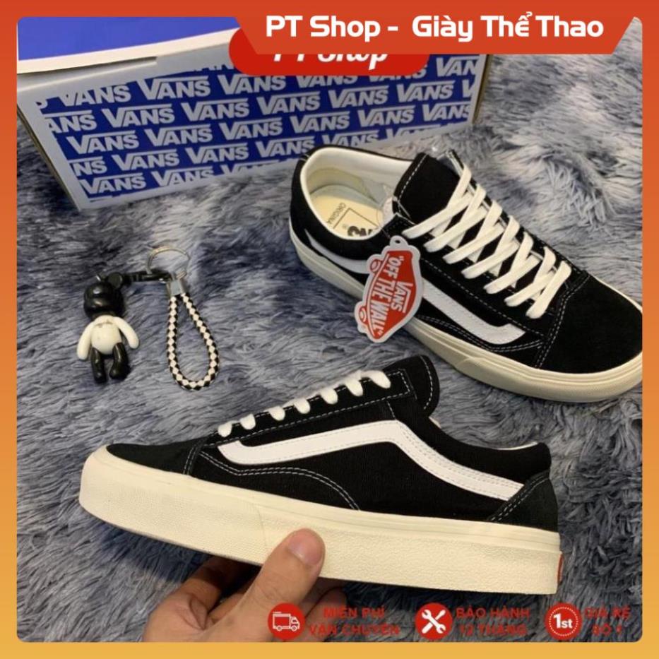 Giày Sneaker Van, Giầy Vans đen trắng Vault Sneaker